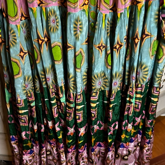 Anthropologie x Seventh Heaven Saddartha  Bansal Mixed Print Maxi Dress - Picture 6 of 8